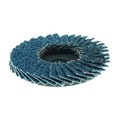 Weiler 2" BobCat Mini Abrasive Flap Disc, Flat (TY27), Type S Mount, 40Z 50933